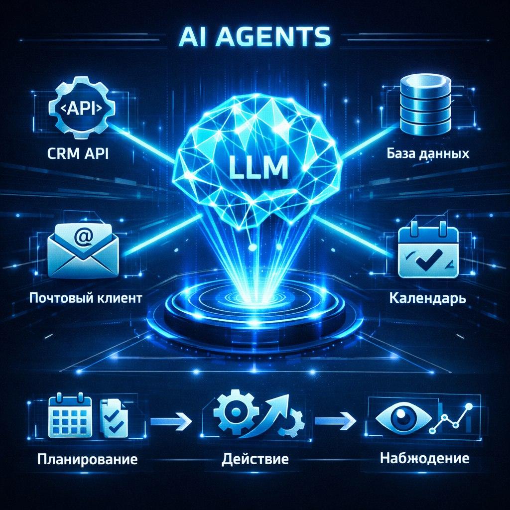 AI-Agents: Когда LLM нужно не просто ответить, а выполнить задачу. Архитектура автономных агентов.