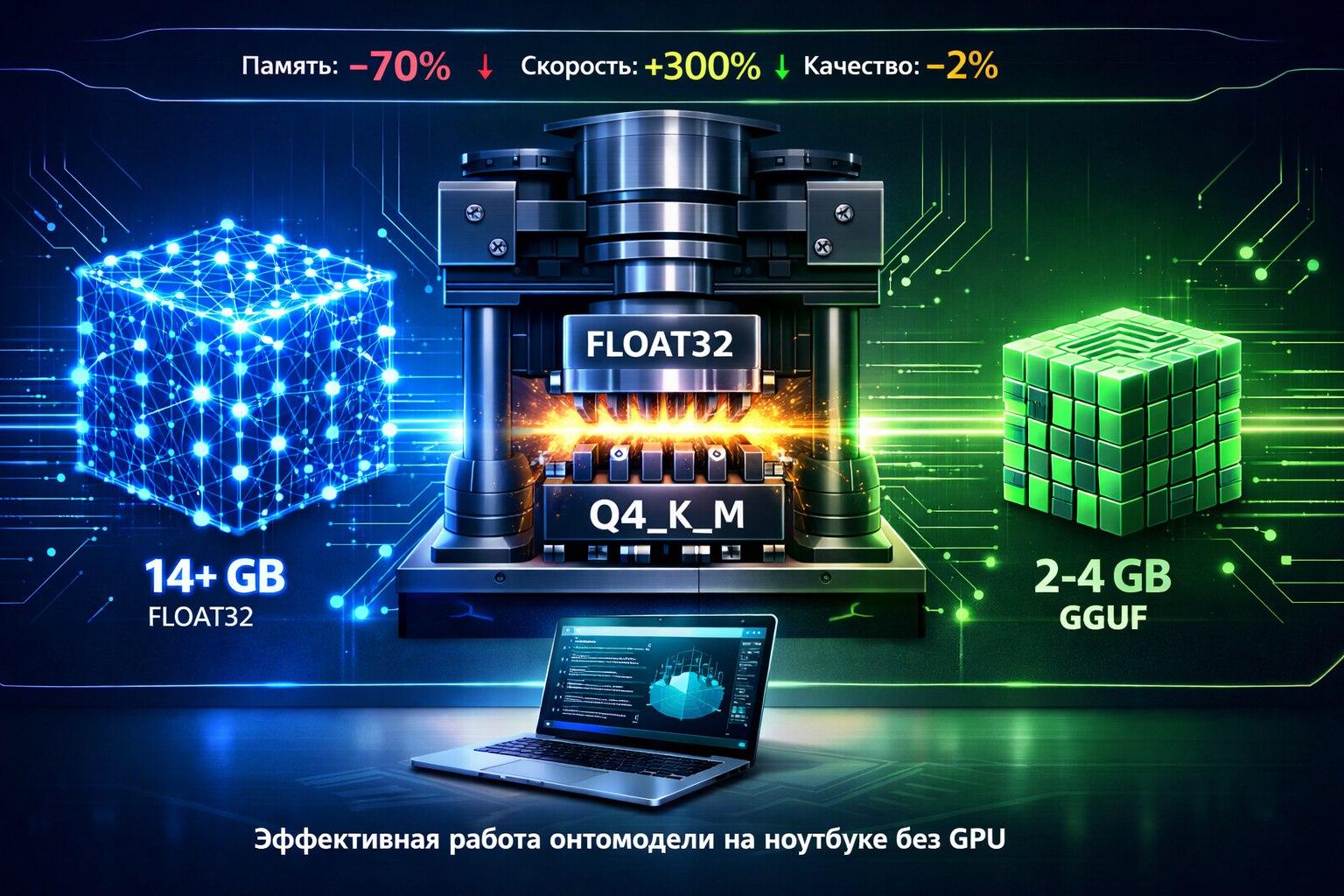 Квантованные модели (GGUF) для онтологических экспертов: максимальная эффективность