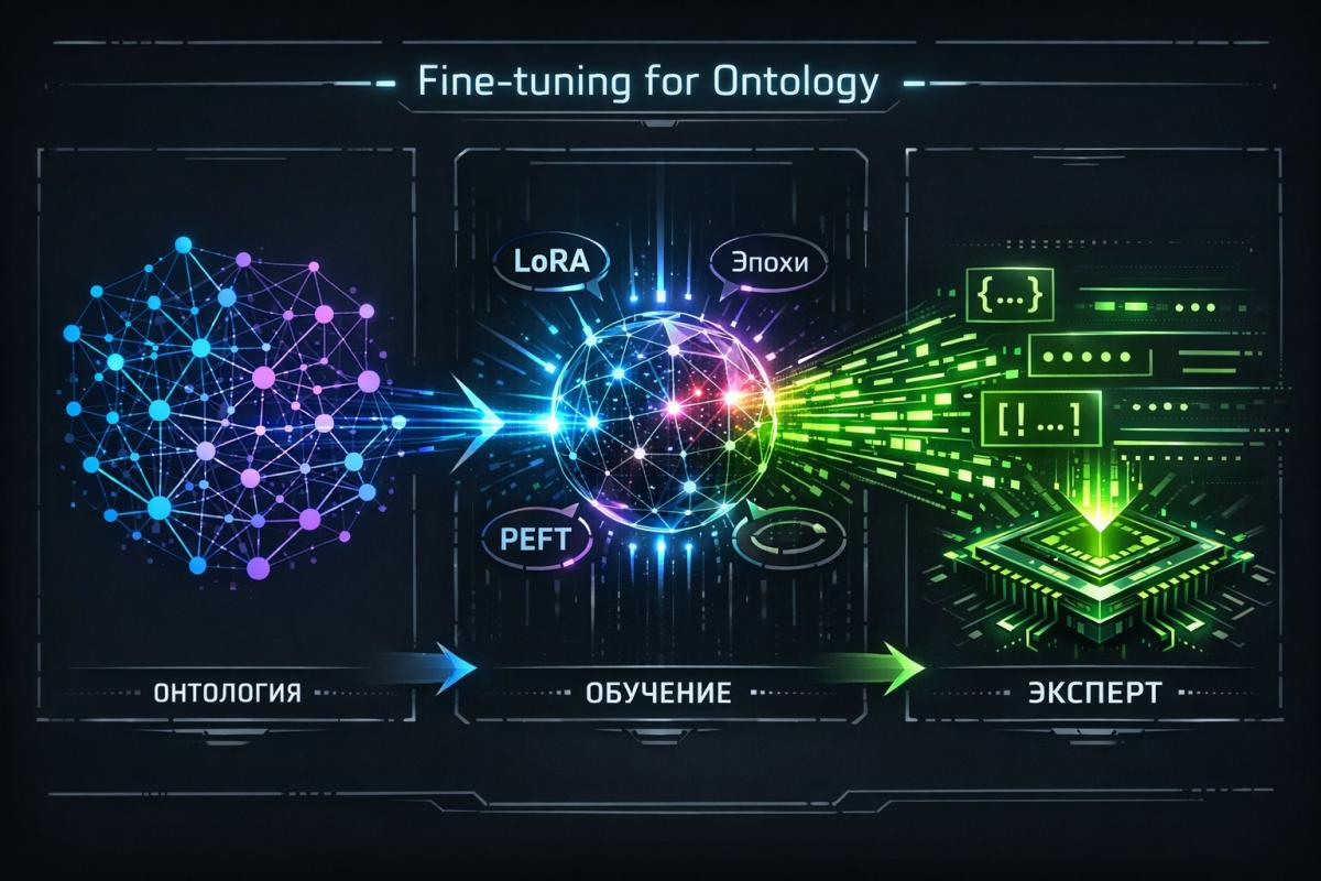 Обучение маленьких моделей онтологии: создание специализированных экспертов на минимальных ресурсах